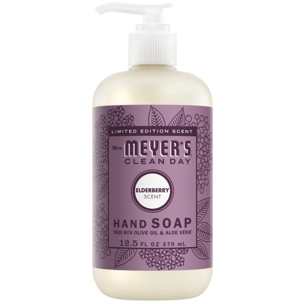 Mrs. Meyer’s Clean Day hand soap in the Elderberry scent Limited edition
